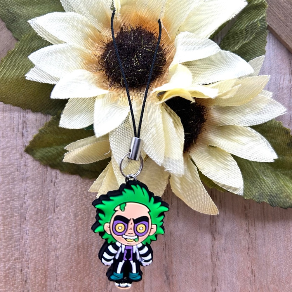 Beetle Juice Phone Charm